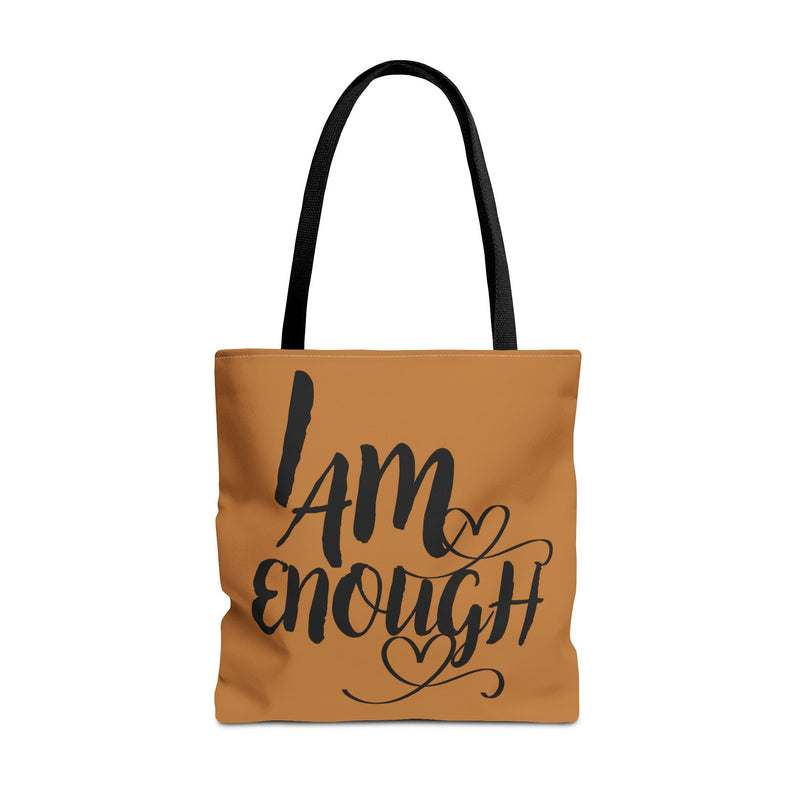 Empowering Tote Bag – "I Am Enough" Statement Bag