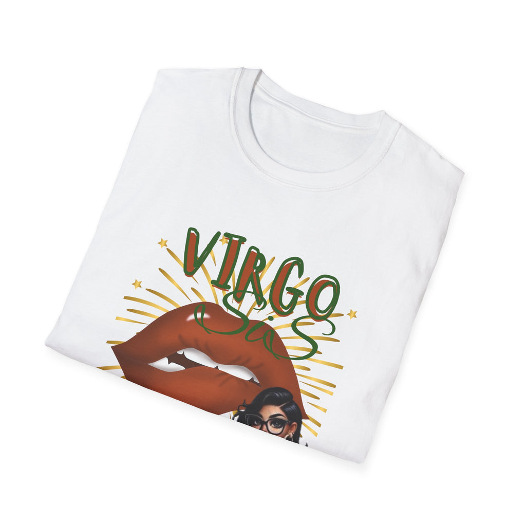 Virgo Lip Print Unisex Softstyle T-Shirt, Astrology Gift, Zodiac Tee, Birthday Apparel, Horoscope Shirt