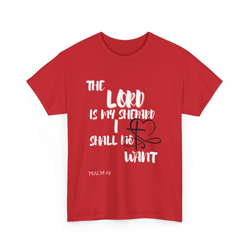 Faith-Inspired Unisex Heavy Cotton Tee - The Lord Is My Shepherd