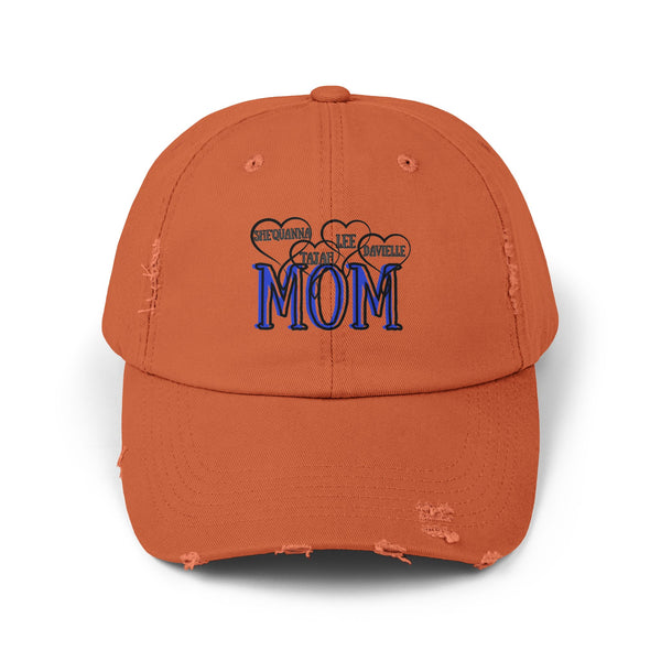 Unisex Distressed Cap for Moms - Trendy and Casual Gift, Perfect for Mother's Day, Birthdays, and Everyday Wear