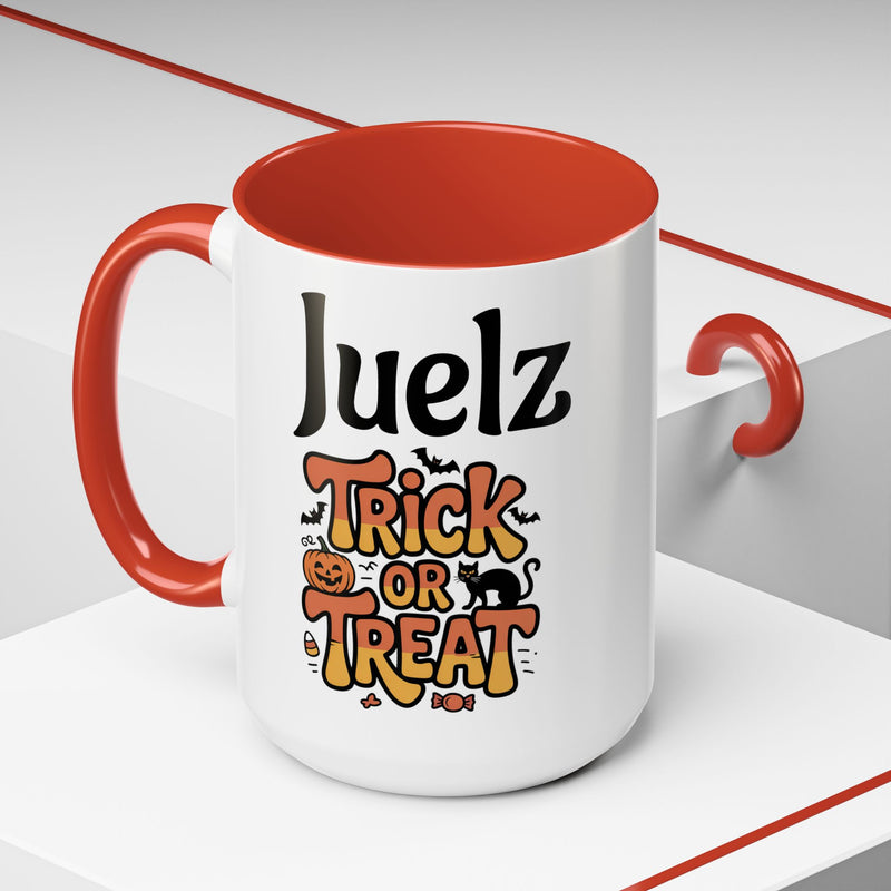 Halloween Trick or Treat Coffee Mug - Spooky Vibes, Perfect for Autumn, Gifts for Friends, Holiday Celebrations, Seasonal Decor