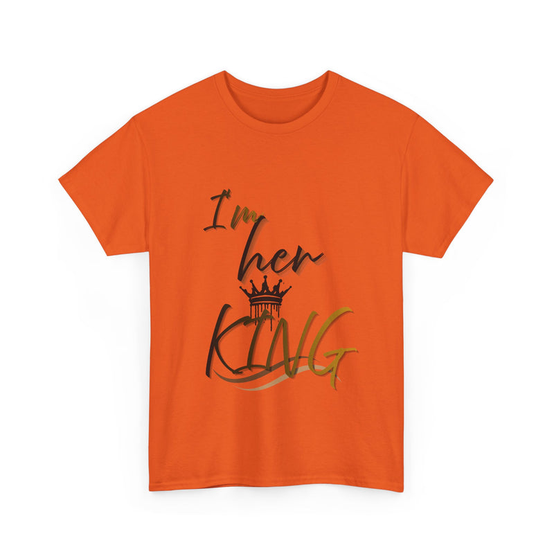 I'm Her King Unisex Heavy Cotton Tee - Perfect Gift for Partners