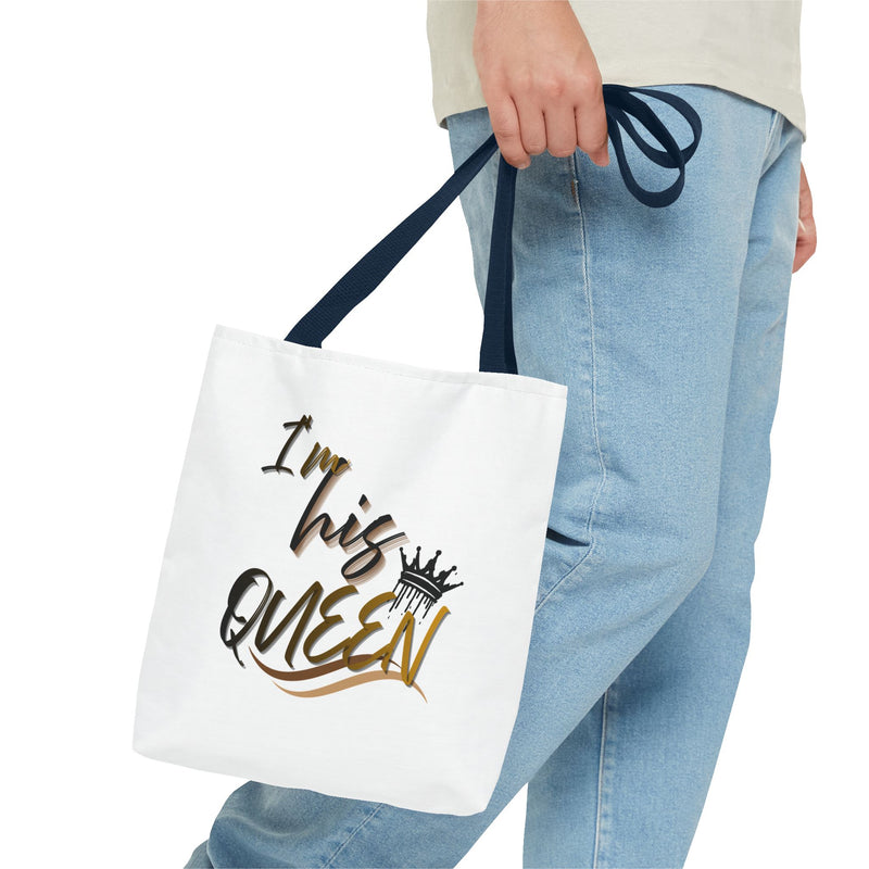 His and Her Queen King Tote Bag