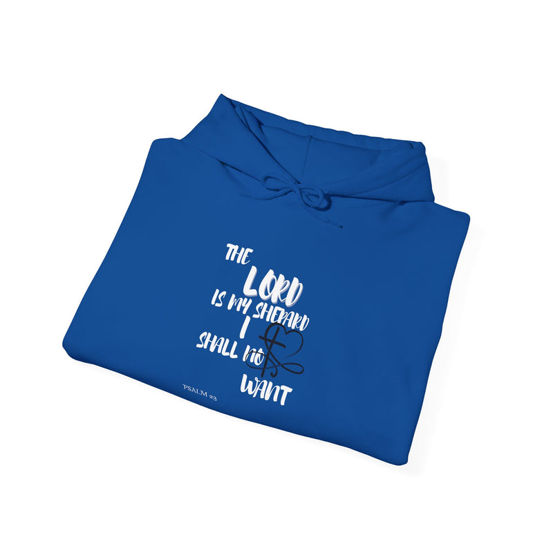 Scripture Hoodie — "The Lord Is My Strength" Faith Graphic Hooded Sweatshirt