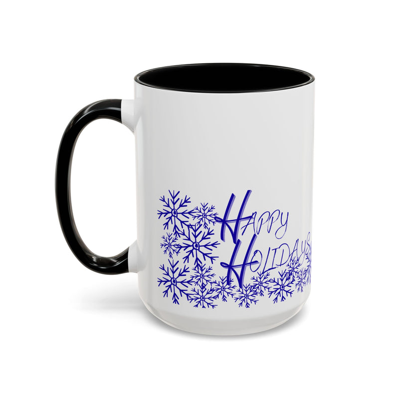 Happy Holidays Accent Coffee Mug - 11oz & 15oz