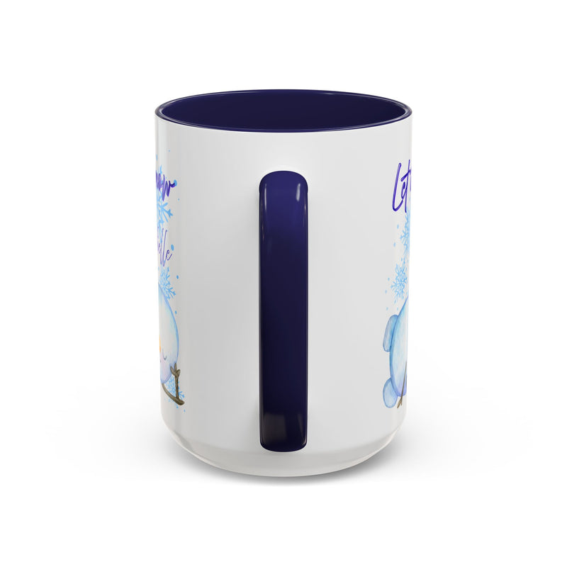 Winter-Themed Accent Coffee Mug – 'Let It Snow' Design