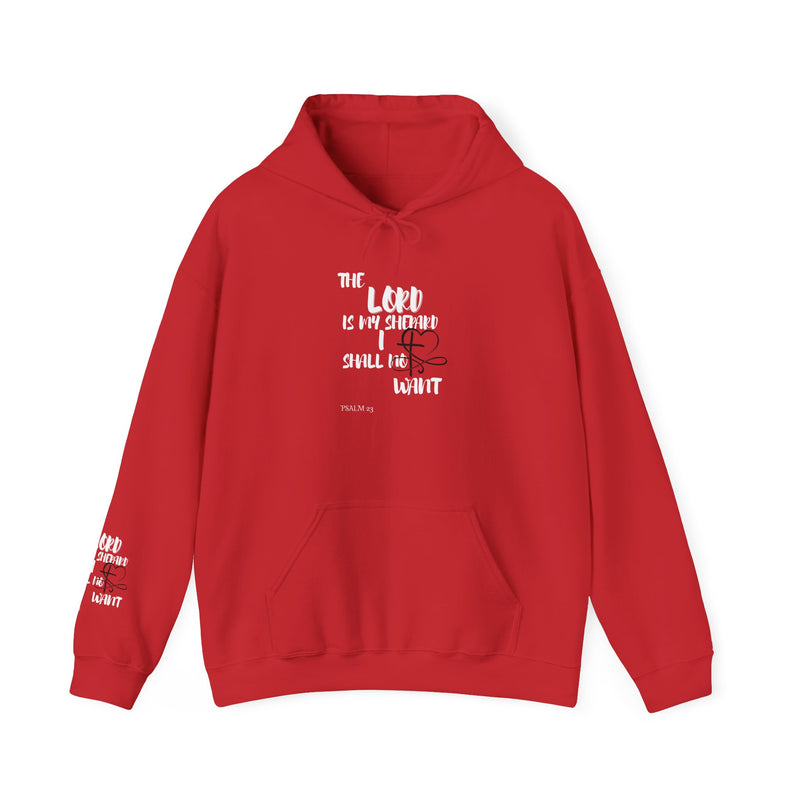 Scripture Hoodie — "The Lord Is My Strength" Faith Graphic Hooded Sweatshirt