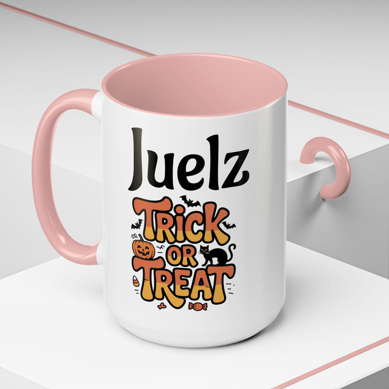 Halloween Trick or Treat Coffee Mug - Spooky Vibes, Perfect for Autumn, Gifts for Friends, Holiday Celebrations, Seasonal Decor