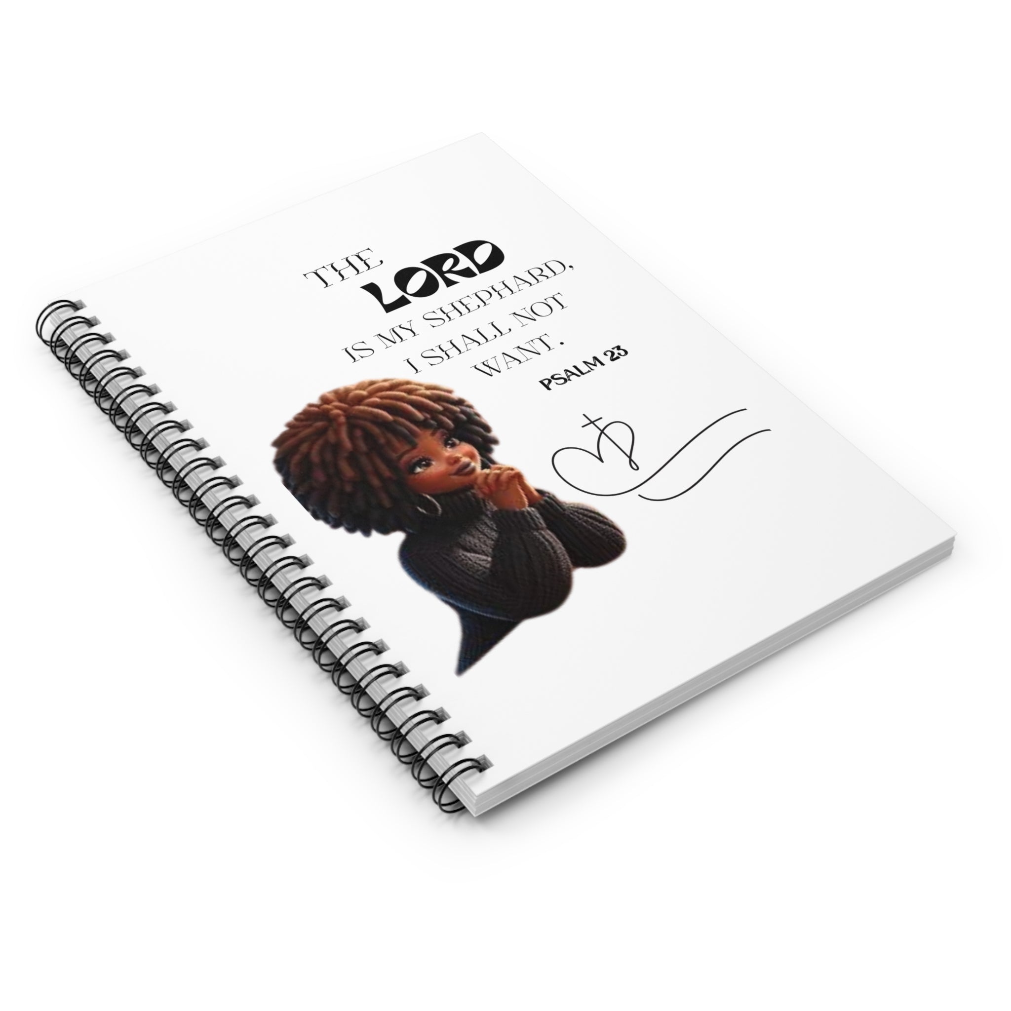 Inspirational Spiral Notebook - Faith, Bible Quotes, Christian Gift, Goal Tracker, Journaling, Prayer Diary