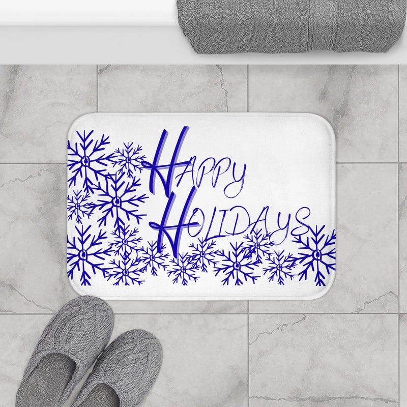 Snowflake Bath Mat - Happy Holidays Decor
