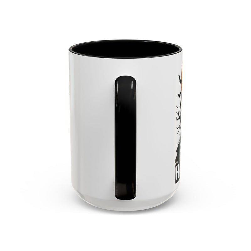 Halloween Accent Coffee Mug, Spooky Coffee Cup, Fall Decor, Halloween Gift, Pumpkin Coffee Mug, Festive Drinkware