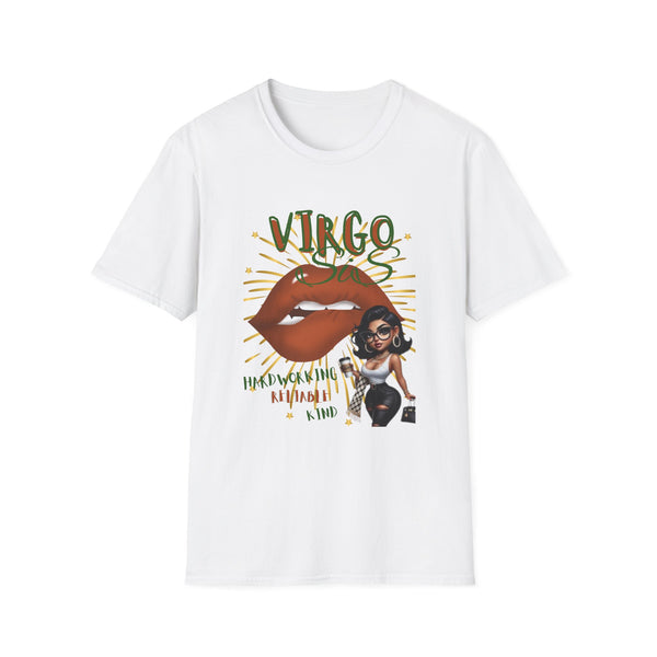 Virgo Lip Print Unisex Softstyle T-Shirt, Astrology Gift, Zodiac Tee, Birthday Apparel, Horoscope Shirt