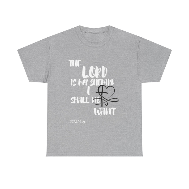 Faith-Inspired Unisex Heavy Cotton Tee - The Lord Is My Shepherd