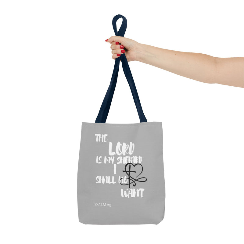 Inspirational Tote Bag - The Lord is My Shepherd Verse