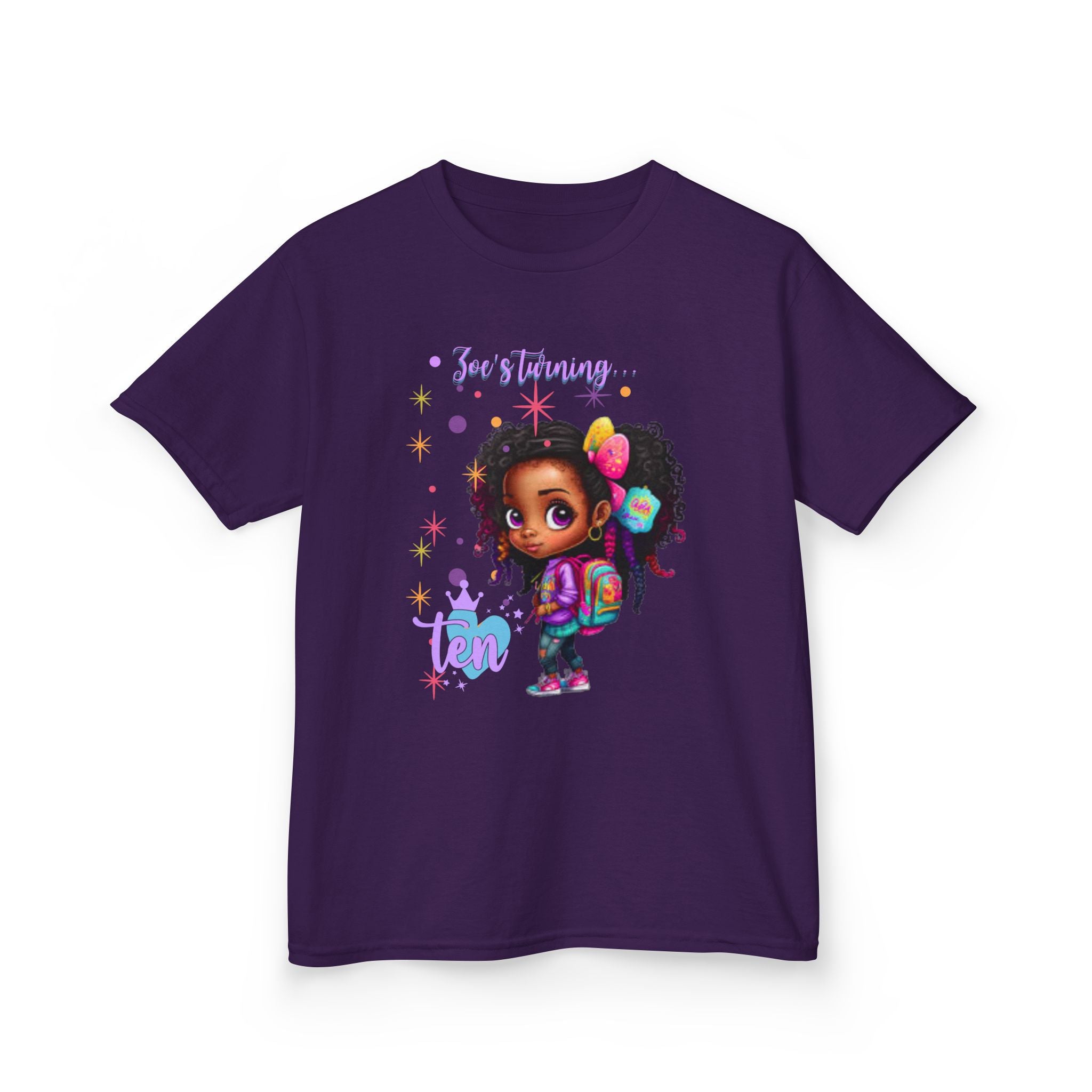 Kids Birthday Tee, Adorable T-Shirt for Kids, Fun Gifts for Birthdays, Back to School Apparel, Fashion for Young Girls