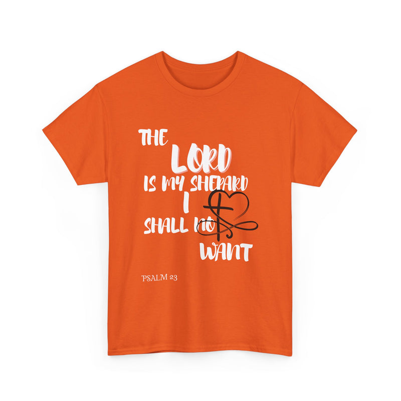 Faith-Inspired Unisex Heavy Cotton Tee - The Lord Is My Shepherd