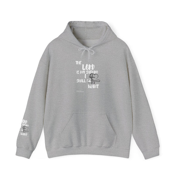 Scripture Hoodie — "The Lord Is My Strength" Faith Graphic Hooded Sweatshirt