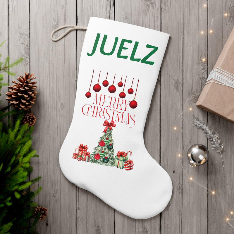 Personalized Christmas Stocking with Merry Christmas Design