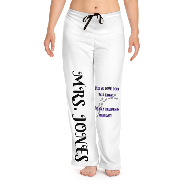 Personalized Women’s Pajama Pants – "Mrs. Jones" Memorial Quote Sleepwear