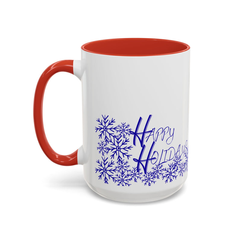 Happy Holidays Accent Coffee Mug - 11oz & 15oz