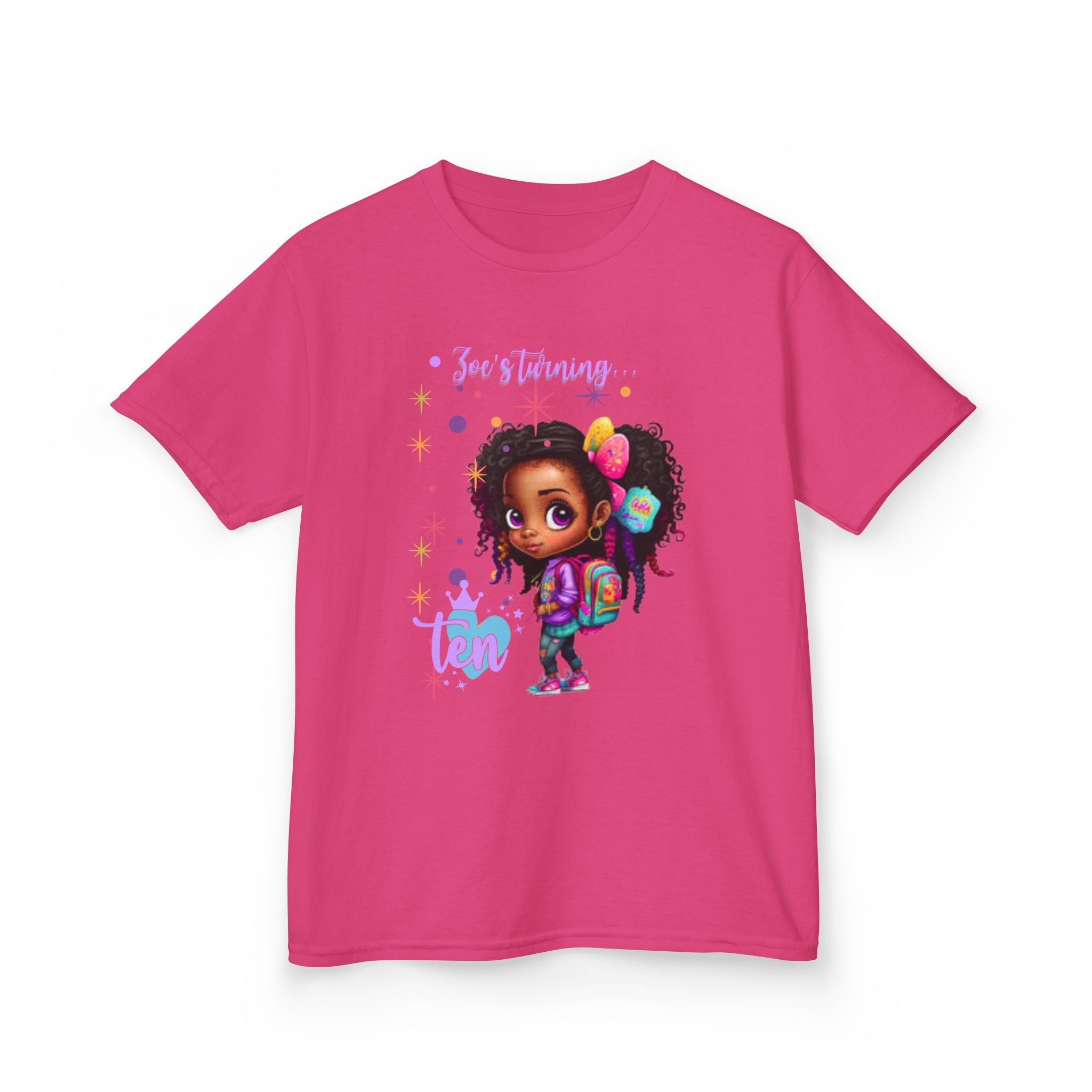 Kids Birthday Tee, Adorable T-Shirt for Kids, Fun Gifts for Birthdays, Back to School Apparel, Fashion for Young Girls