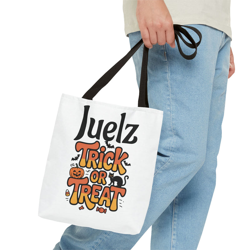 Halloween Tote Bag for Trick or Treat, Cute Everyday Shopping Bag, Custom Canvas Tote, Fun Gift for Kids, Holiday Accessory