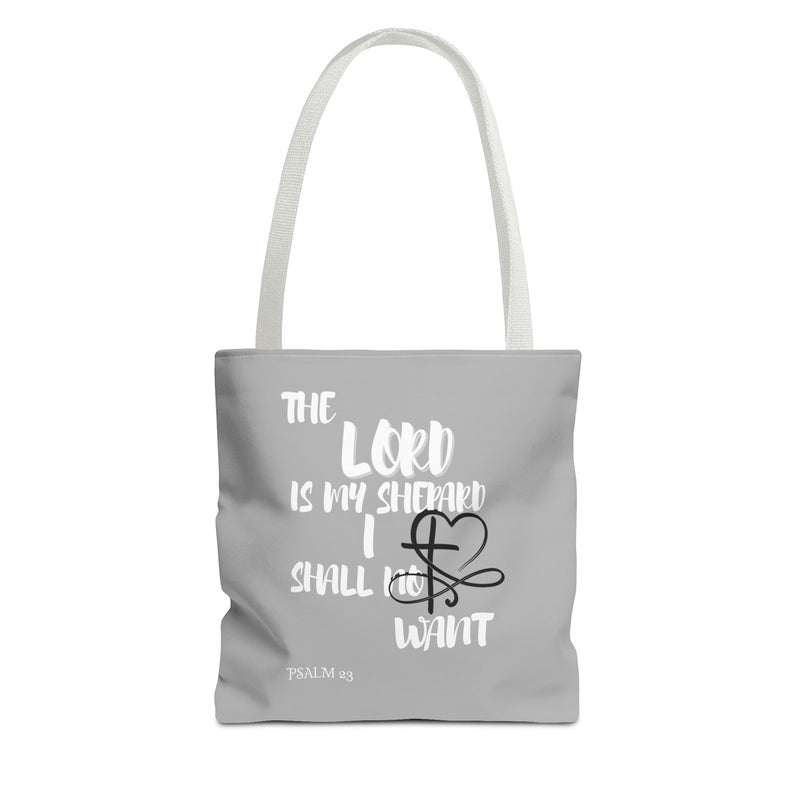 Inspirational Tote Bag - The Lord is My Shepherd Verse