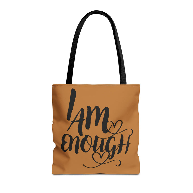 Empowering Tote Bag – "I Am Enough" Statement Bag