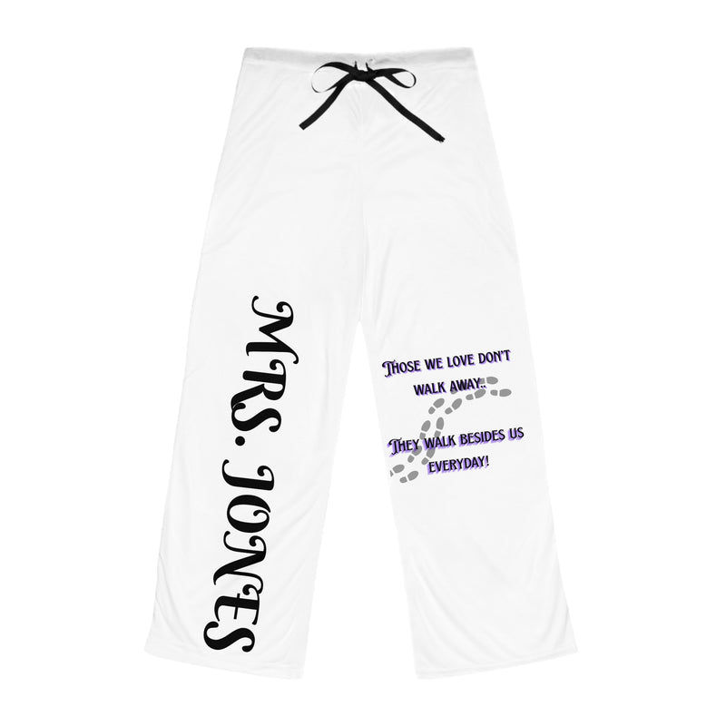 Personalized Women’s Pajama Pants – "Mrs. Jones" Memorial Quote Sleepwear