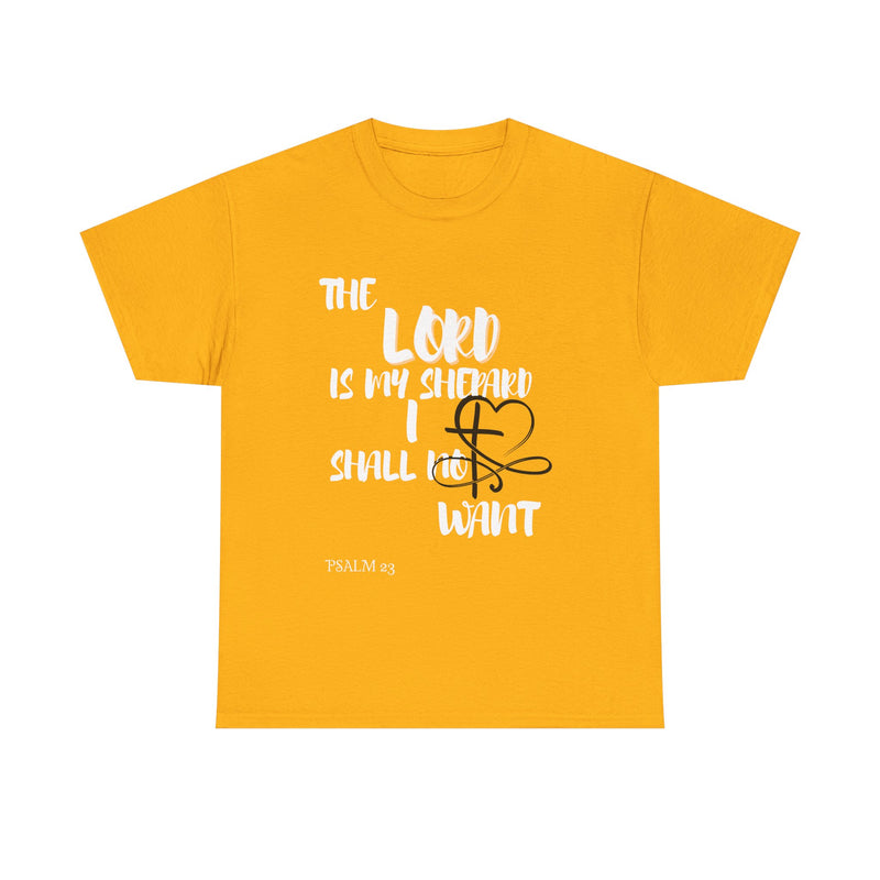 Faith-Inspired Unisex Heavy Cotton Tee - The Lord Is My Shepherd