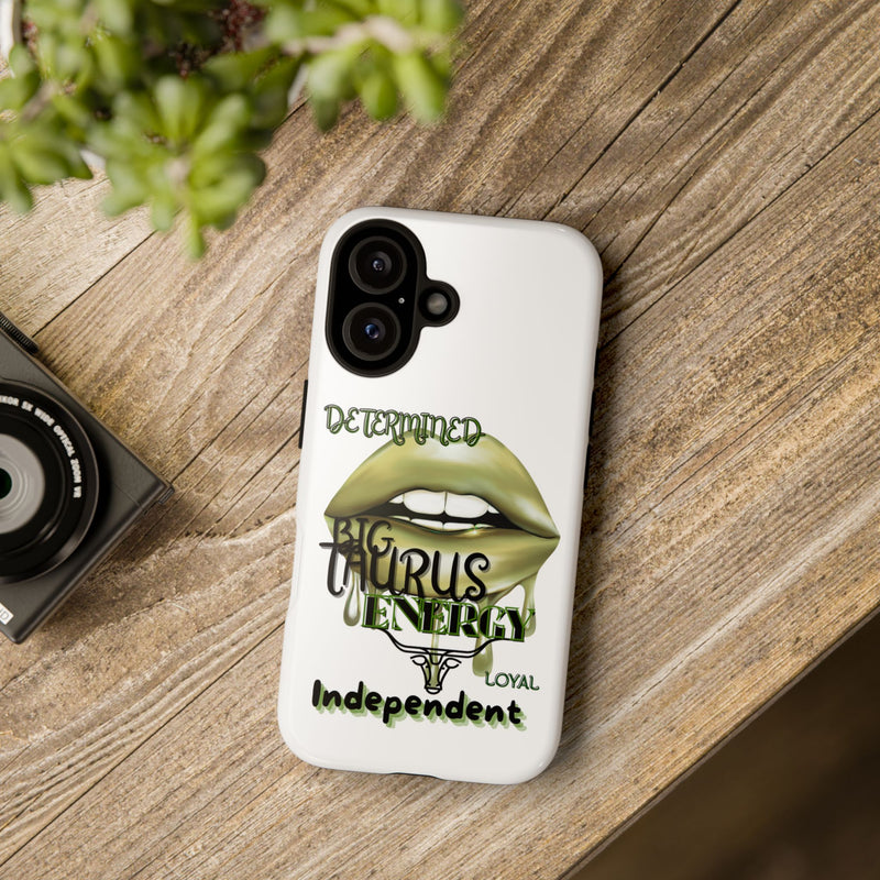 Taurus Phone Case, Bold Astrology Design, Determined & Loyal, Gift for Zodiac Lovers, Birthday Present