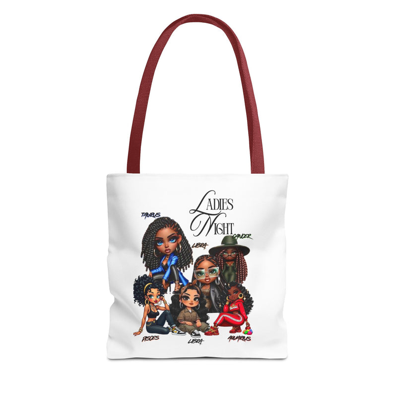 Ladies Night Chic Tote Bag, Stylish Eco-Friendly Shopping Tote, Perfect Gift for Friends, Fun Ladies' Night Out Accessory, Unique Custom Bag