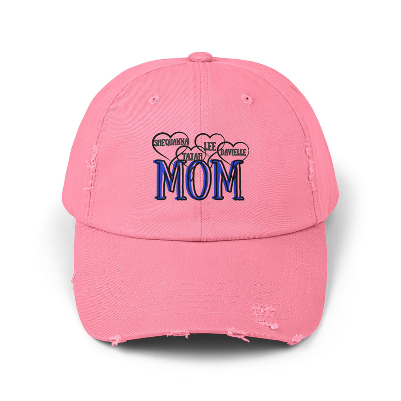 Unisex Distressed Cap for Moms - Trendy and Casual Gift, Perfect for Mother's Day, Birthdays, and Everyday Wear