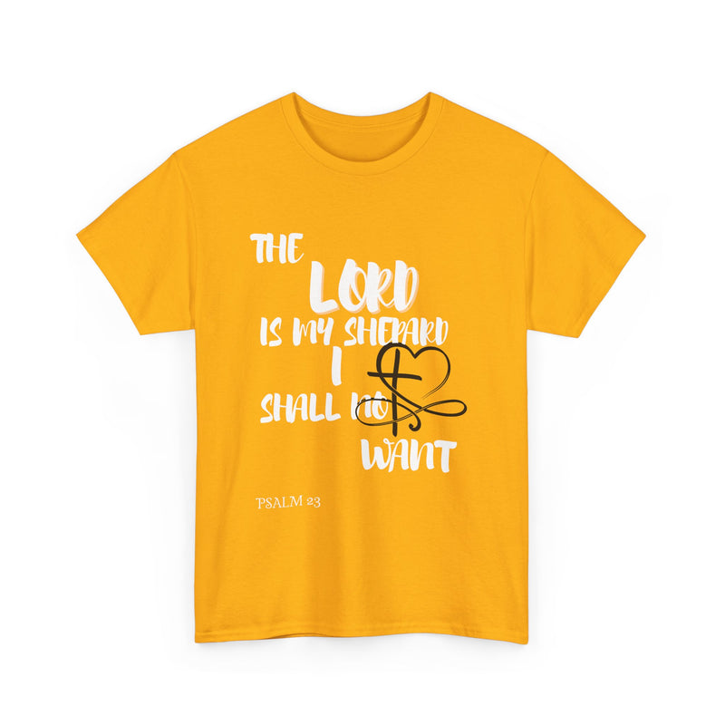 Faith-Inspired Unisex Heavy Cotton Tee - The Lord Is My Shepherd