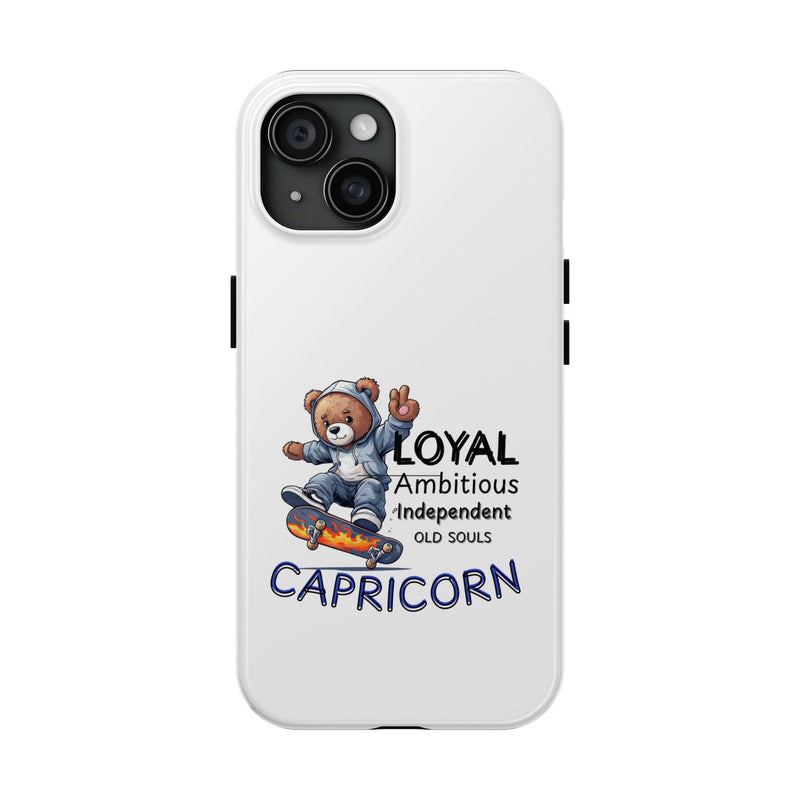 Capricorn Bear Phone Case - Tough & Stylish, Zodiac Gift, Cool Aesthetic, Durable Protection, Phone Accessory