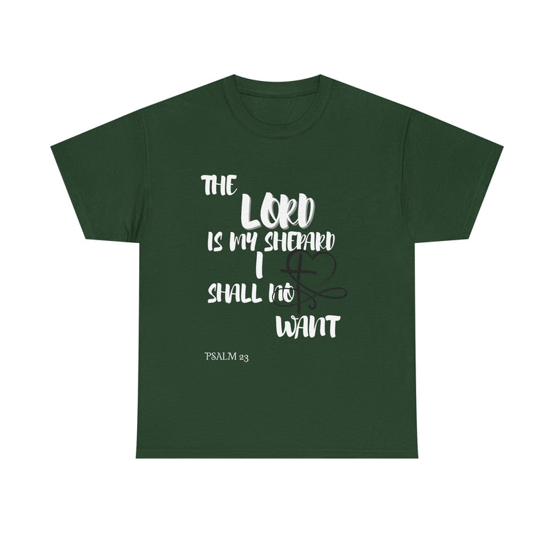 Faith-Inspired Unisex Heavy Cotton Tee - The Lord Is My Shepherd