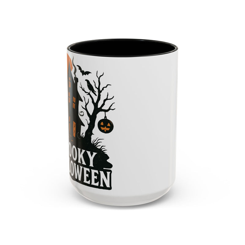Halloween Accent Coffee Mug, Spooky Coffee Cup, Fall Decor, Halloween Gift, Pumpkin Coffee Mug, Festive Drinkware