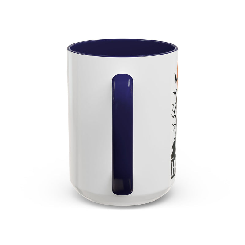 Halloween Accent Coffee Mug, Spooky Coffee Cup, Fall Decor, Halloween Gift, Pumpkin Coffee Mug, Festive Drinkware