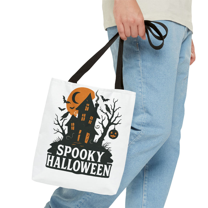 Halloween Spooky Tote Bag, Perfect for Trick-or-Treating, Eco-Friendly Shopping, Fall Celebrations, Party Favors, Halloween Decor