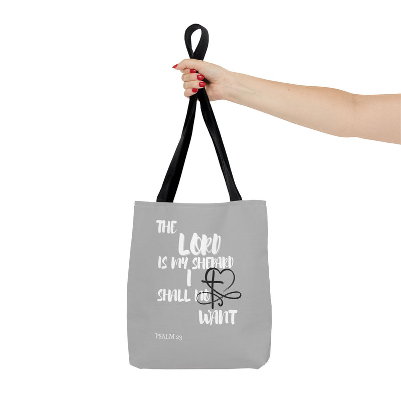 Inspirational Tote Bag - The Lord is My Shepherd Verse