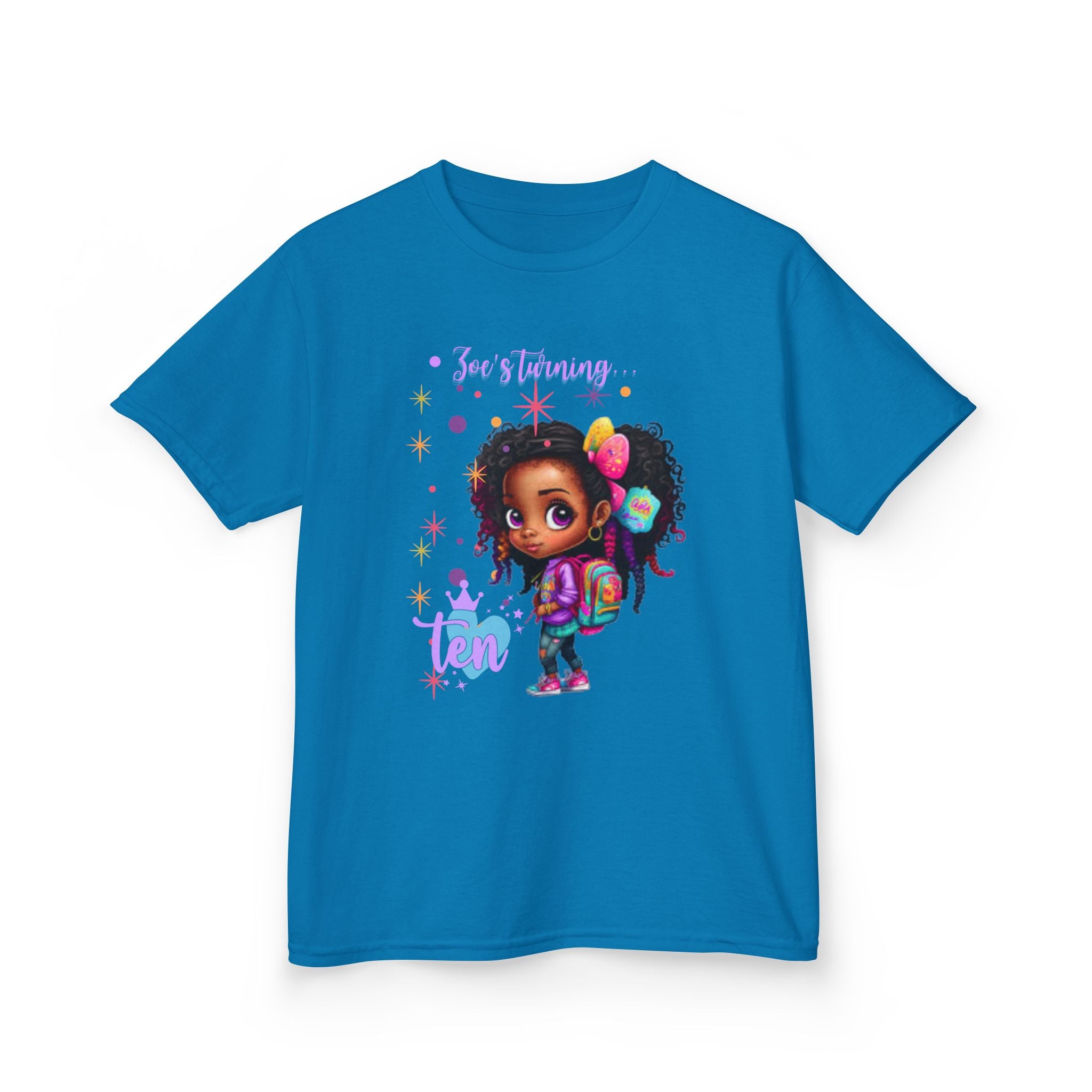 Kids Birthday Tee, Adorable T-Shirt for Kids, Fun Gifts for Birthdays, Back to School Apparel, Fashion for Young Girls