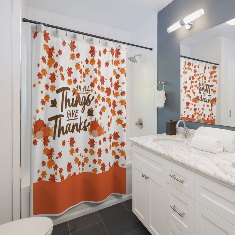 Thankful Autumn Shower Curtain