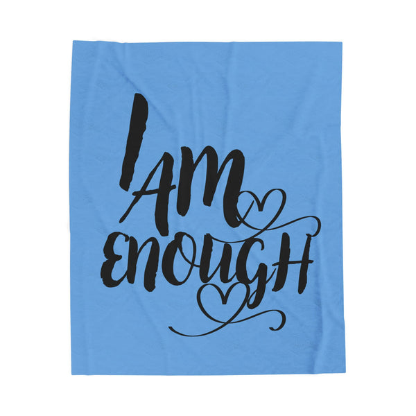 Inspirational Velveteen Plush Blanket - Cozy Gift for Self-Love, Motivational Decor, Affirmation Blanket, Cozy Throw, Ideal for Gifting