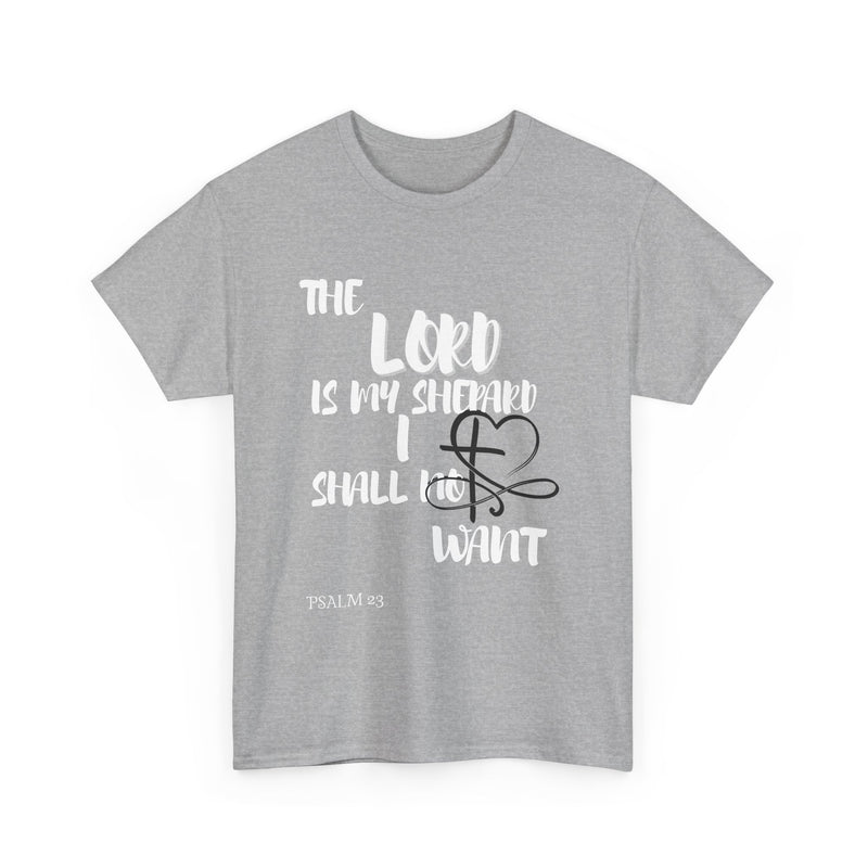 Faith-Inspired Unisex Heavy Cotton Tee - The Lord Is My Shepherd