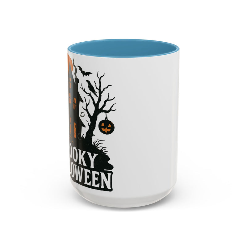 Halloween Accent Coffee Mug, Spooky Coffee Cup, Fall Decor, Halloween Gift, Pumpkin Coffee Mug, Festive Drinkware