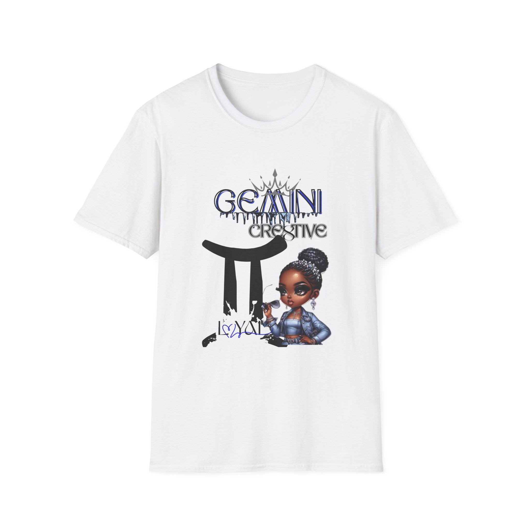 Gemini Creative Unisex Softstyle T-Shirt - Unique Gift for Birthdays, Astrology Lovers, or Creative Souls, Perfect for Casual Wear, [...]