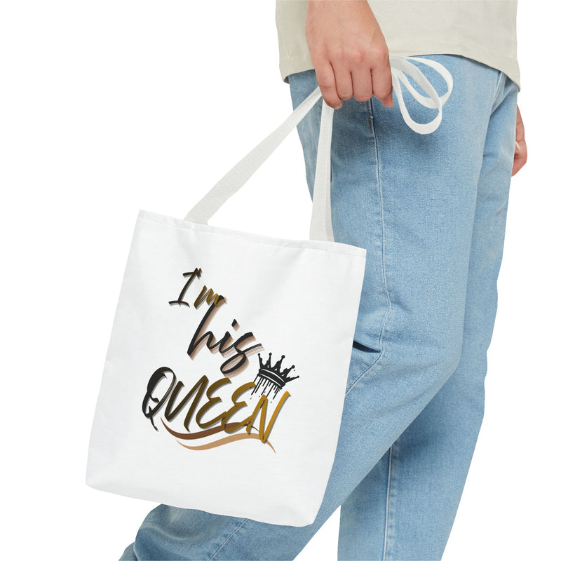 His and Her Queen King Tote Bag