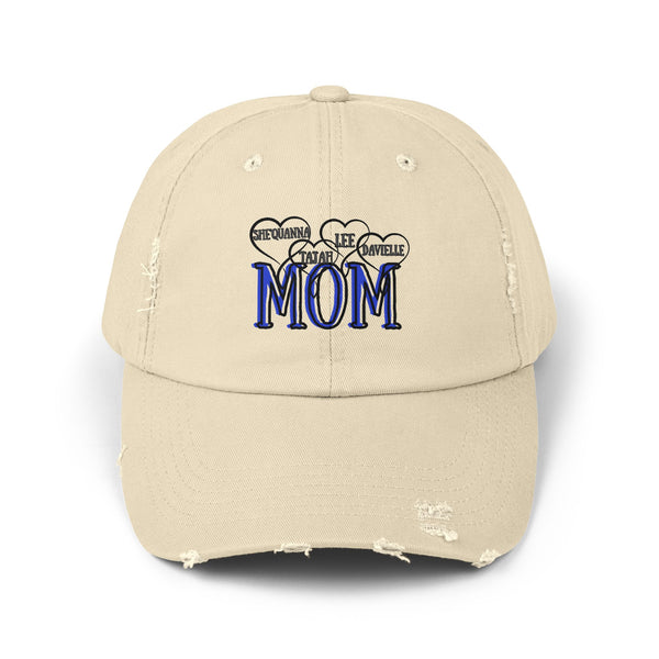 Unisex Distressed Cap for Moms - Trendy and Casual Gift, Perfect for Mother's Day, Birthdays, and Everyday Wear