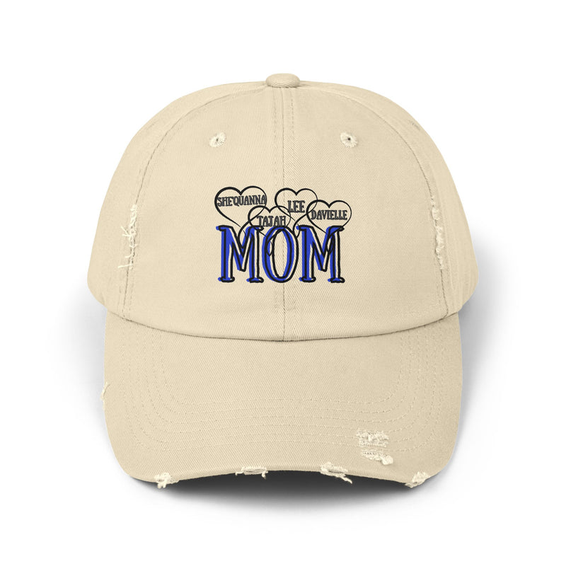 Unisex Distressed Cap for Moms - Trendy and Casual Gift, Perfect for Mother's Day, Birthdays, and Everyday Wear