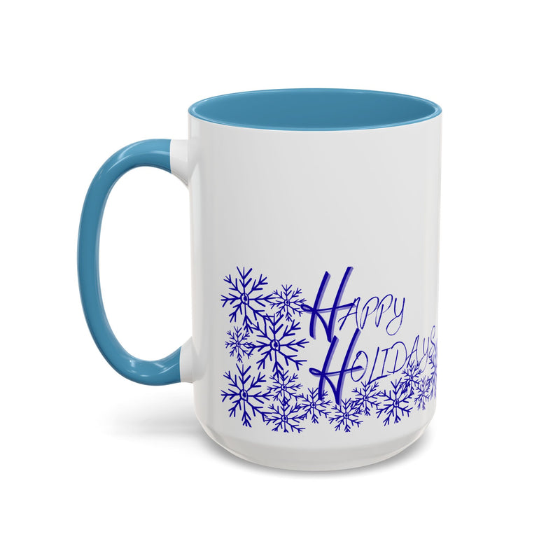 Happy Holidays Accent Coffee Mug - 11oz & 15oz